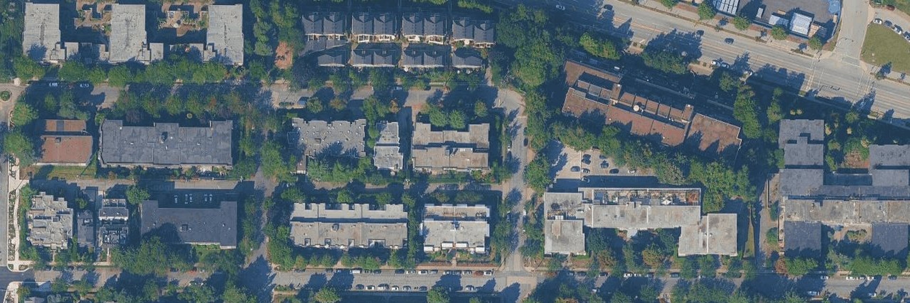 Macdonald House aerial view
