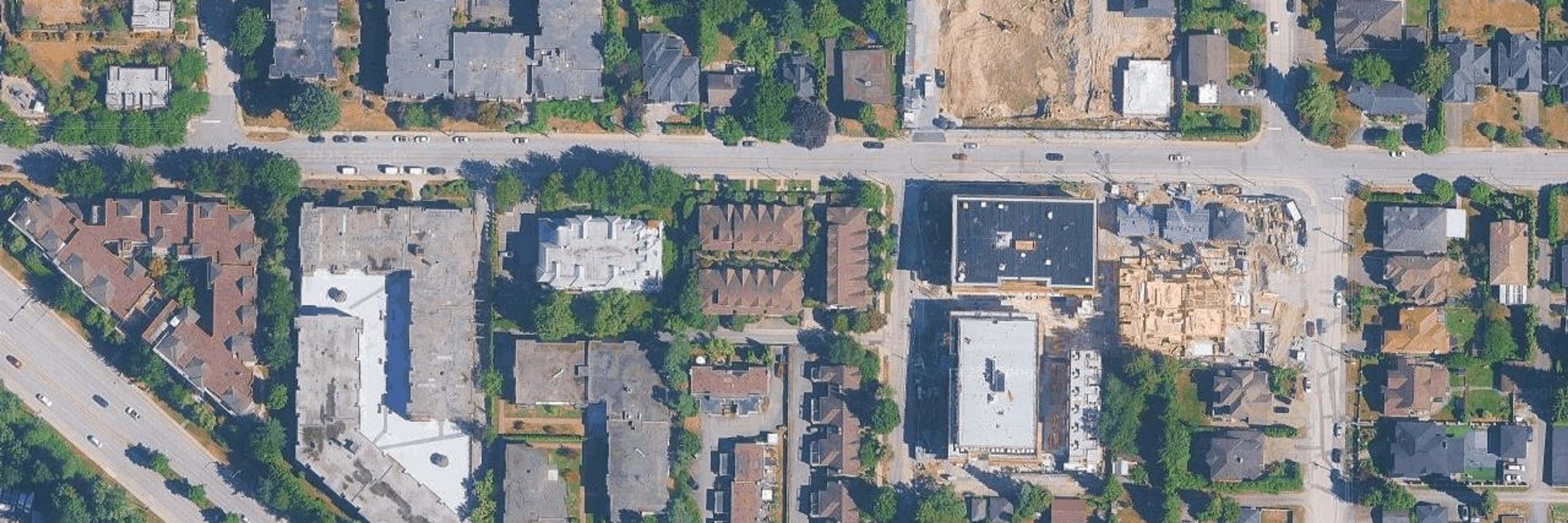 Rochester Gardens aerial view