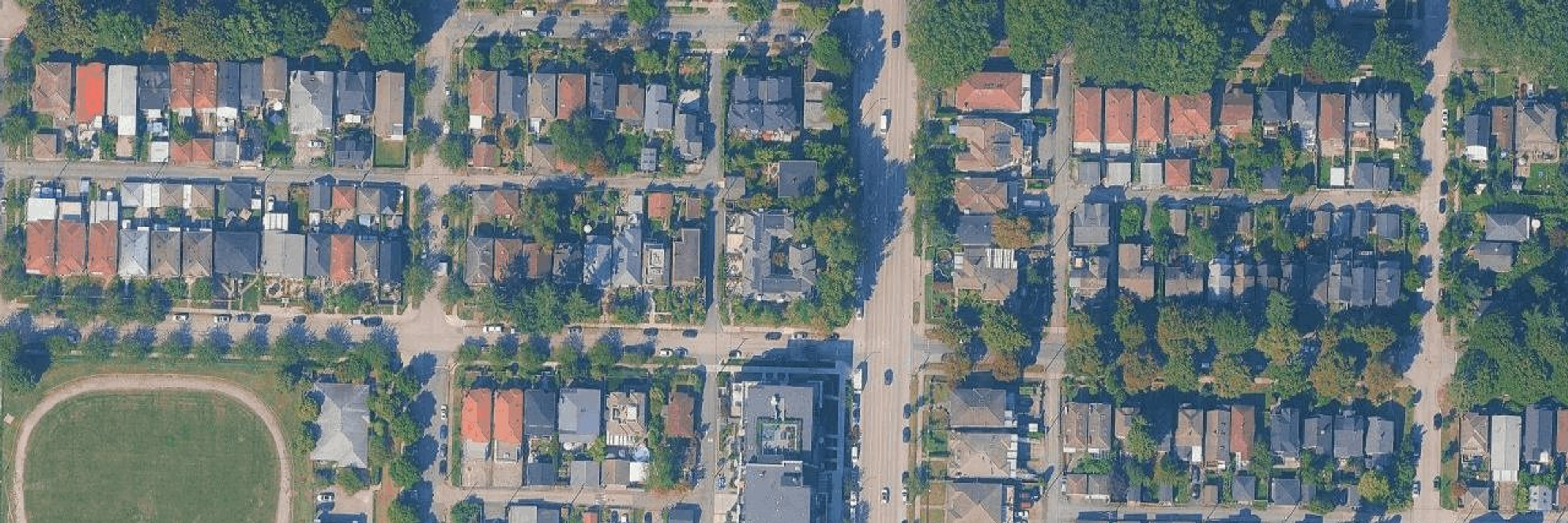 Fraser Place aerial view