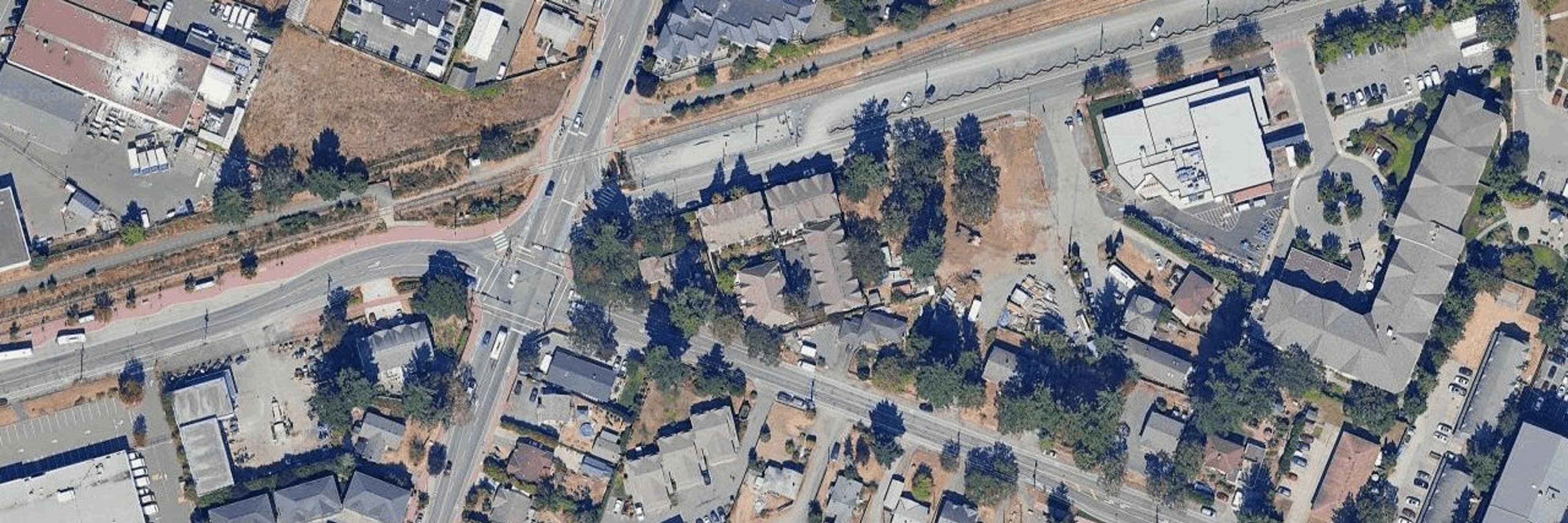 Station Villas aerial view