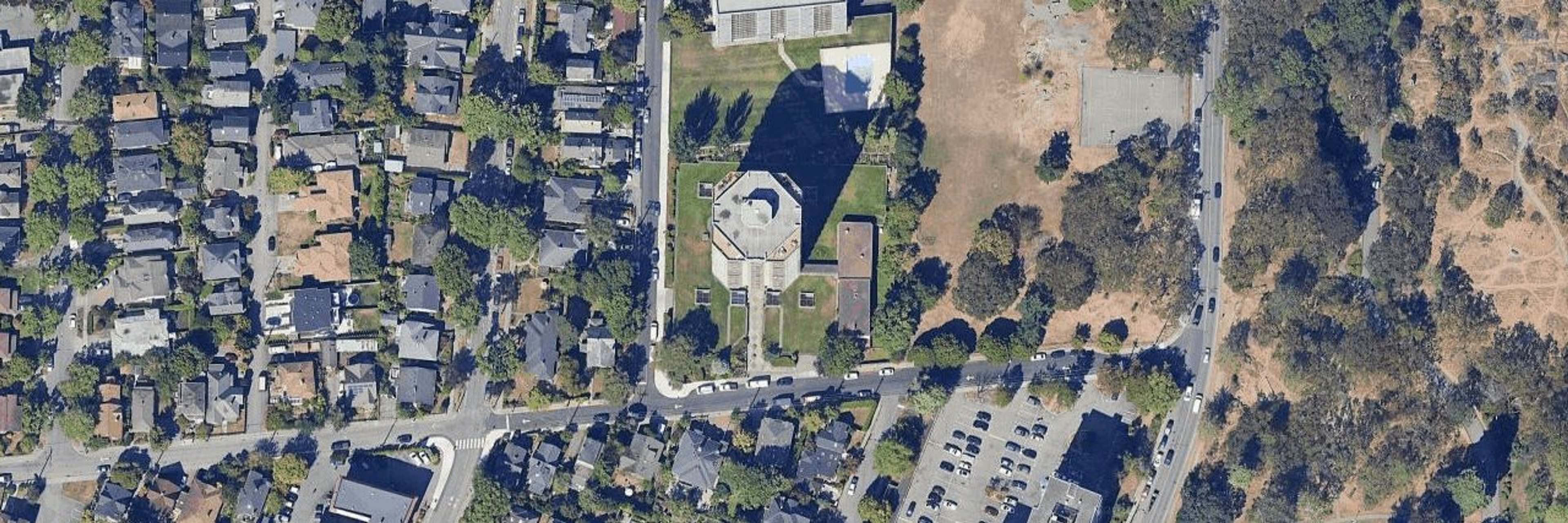 Roberts House aerial view