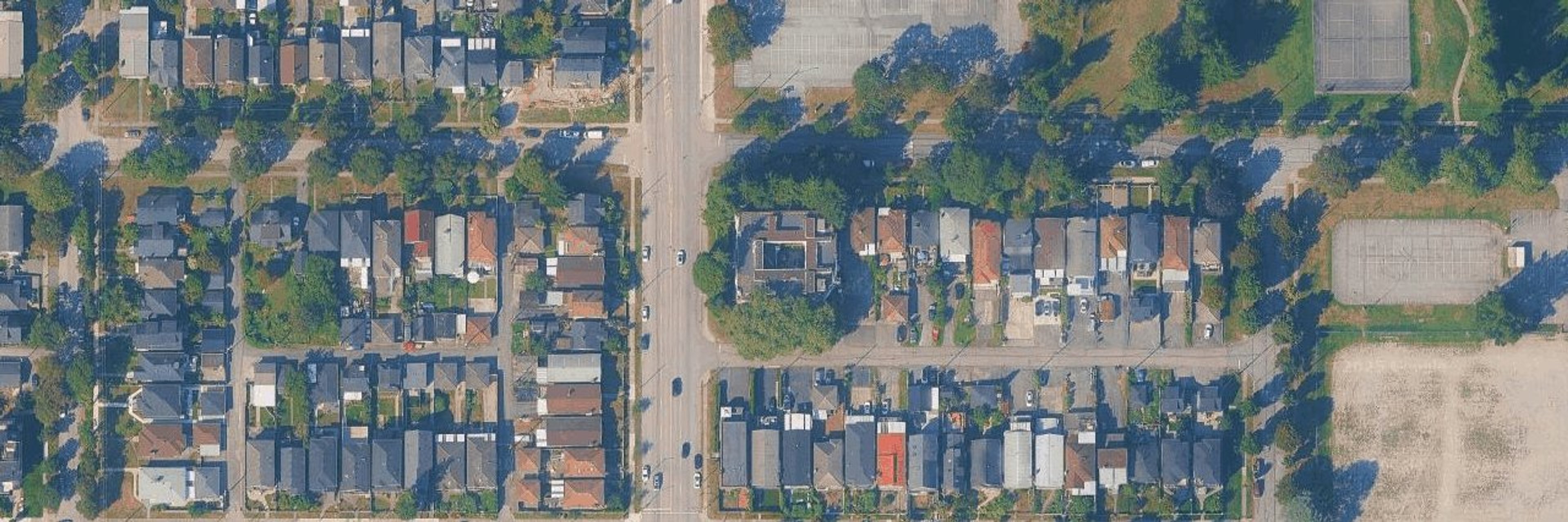 Renfrew Court aerial view