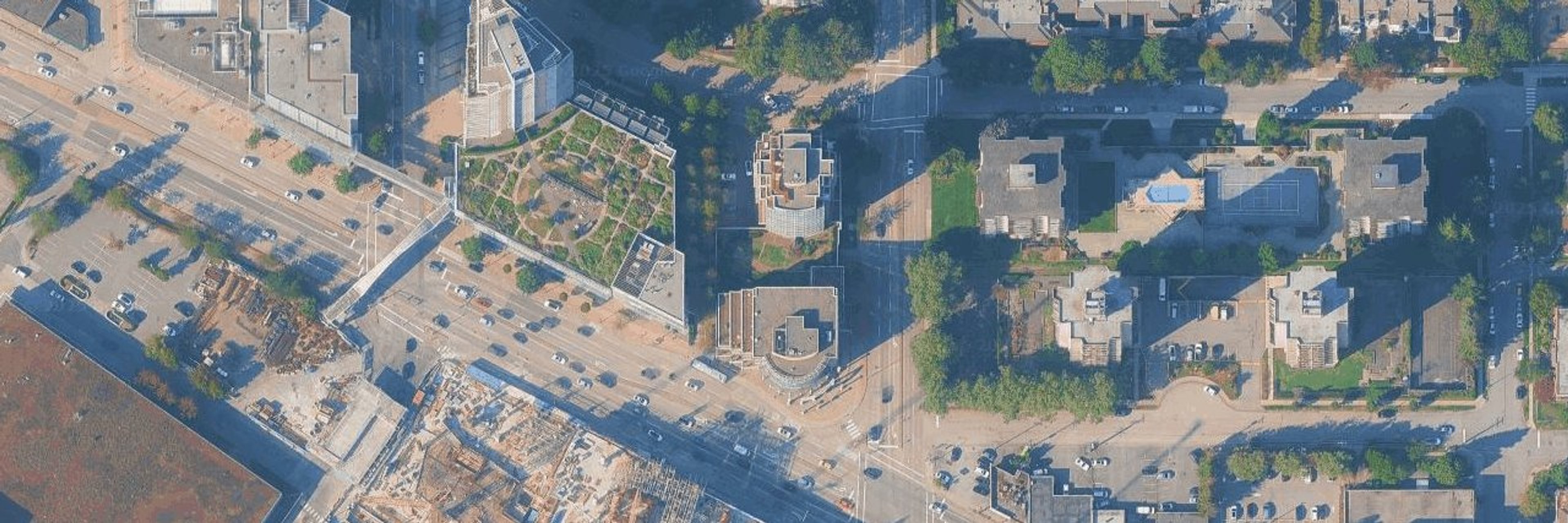 The Newmark aerial view