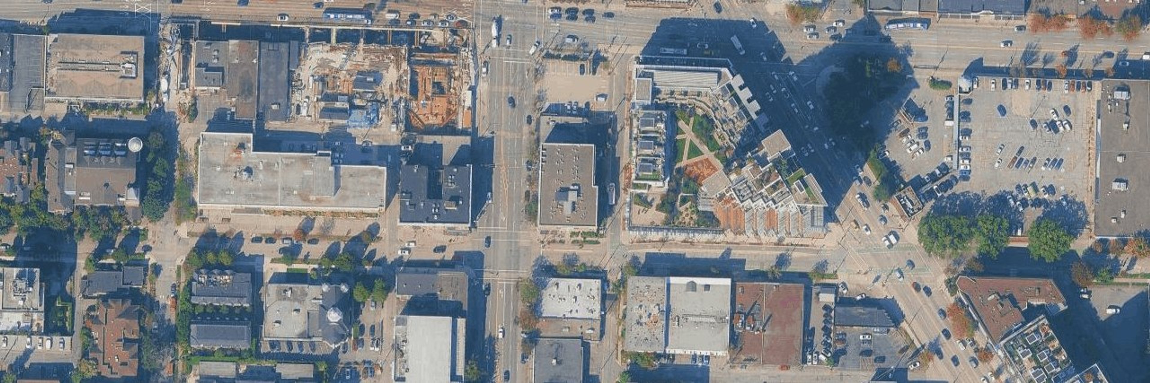 The Hub aerial view