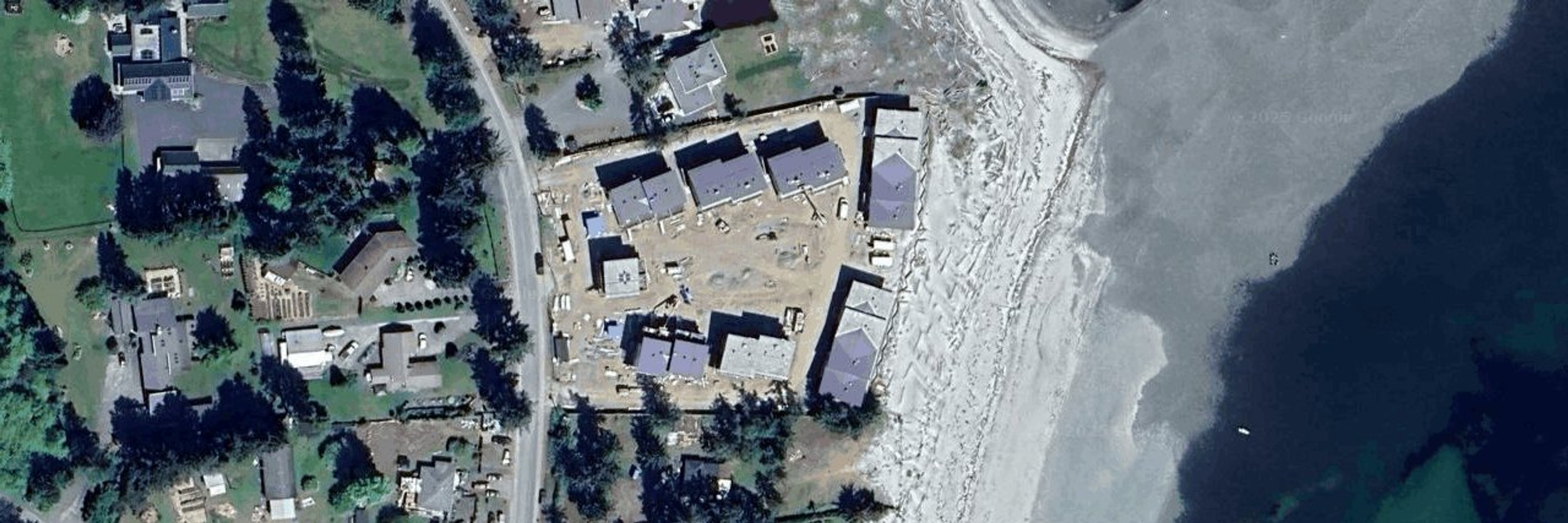 Saratoga Beach aerial view