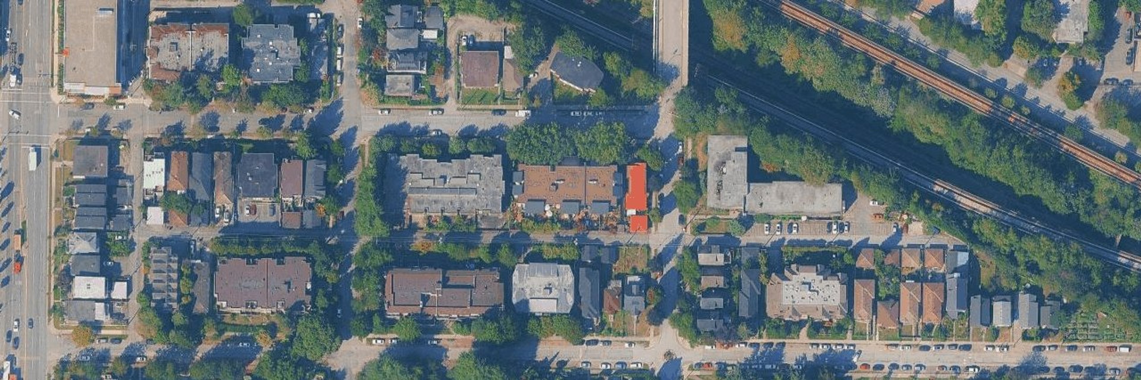 The Ridgeway aerial view