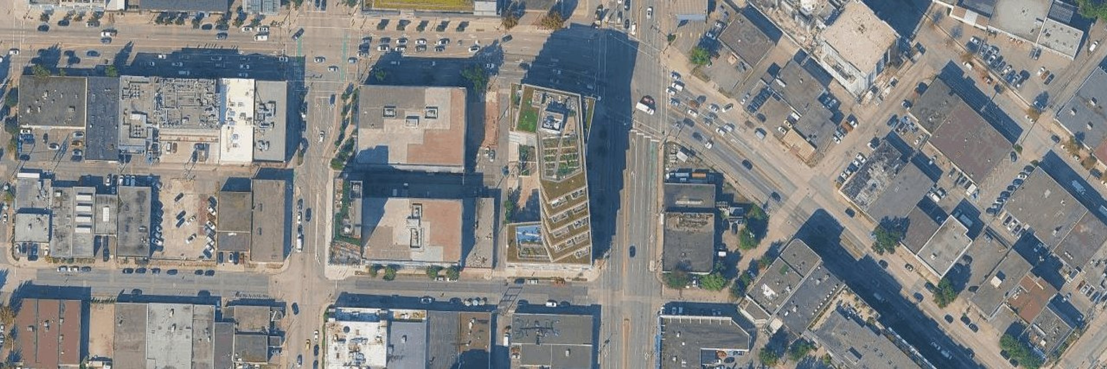 Second + Main aerial view