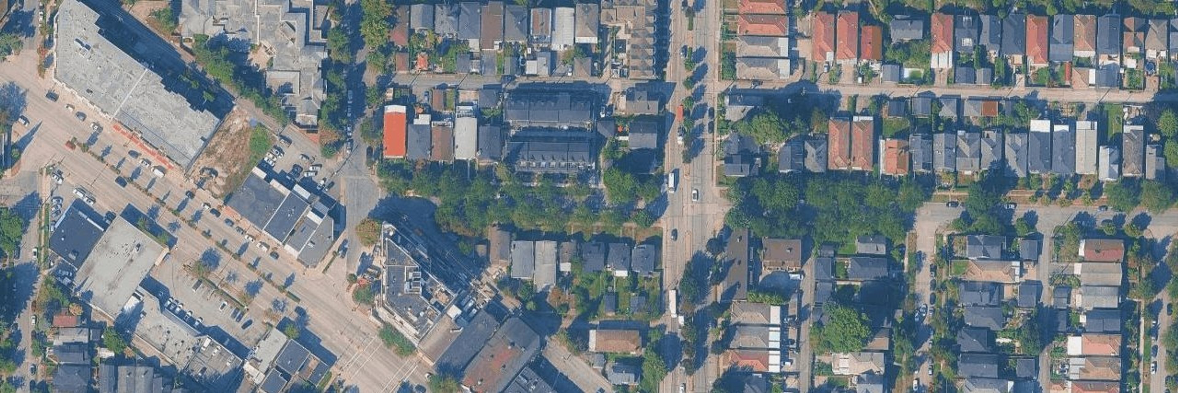 The Charles aerial view