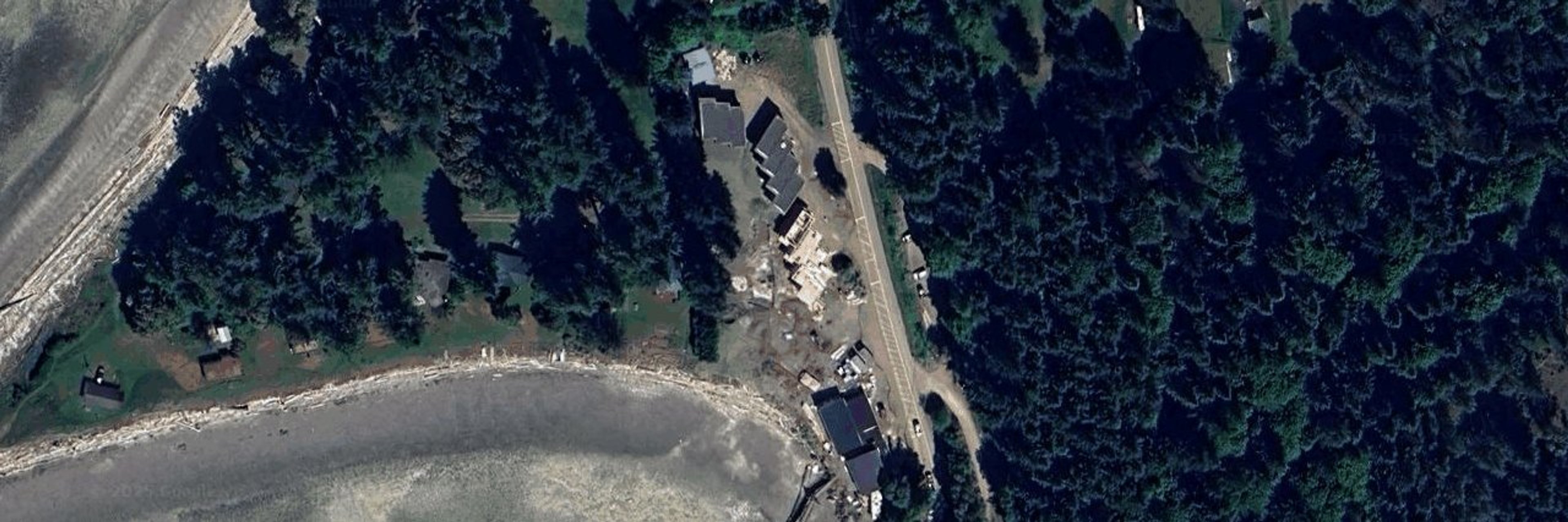 Hornby Island Vacation Suites aerial view