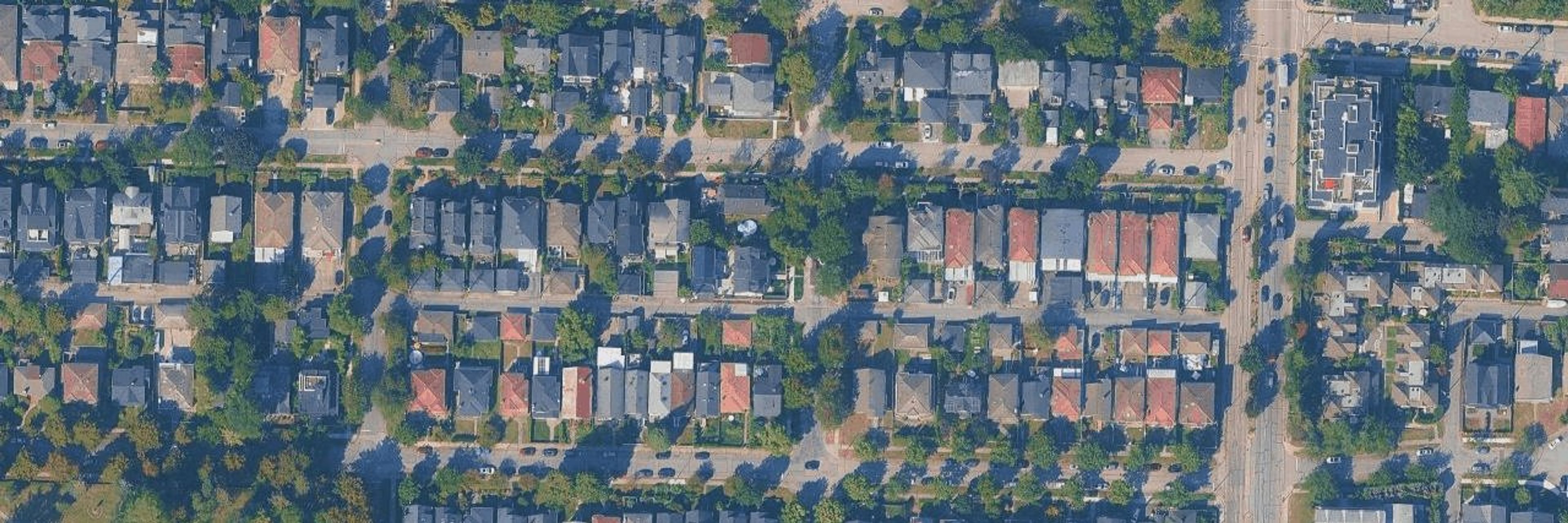 Cedar Cottage aerial view
