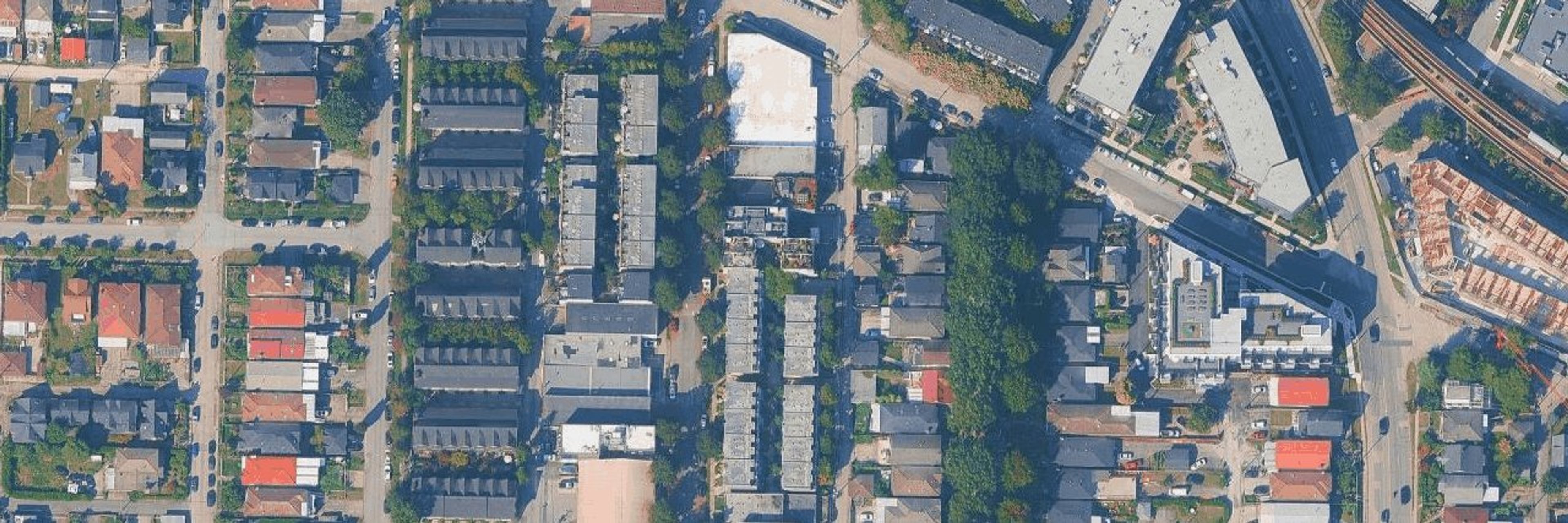 Commercial Street Village aerial view