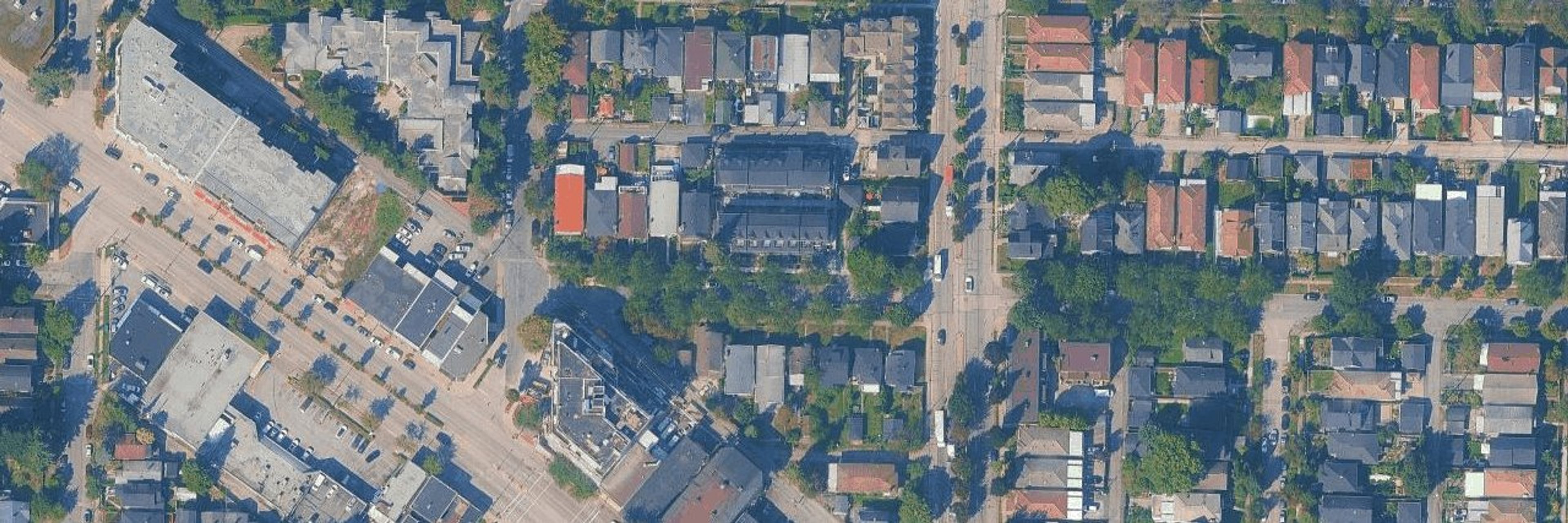 The Charles aerial view