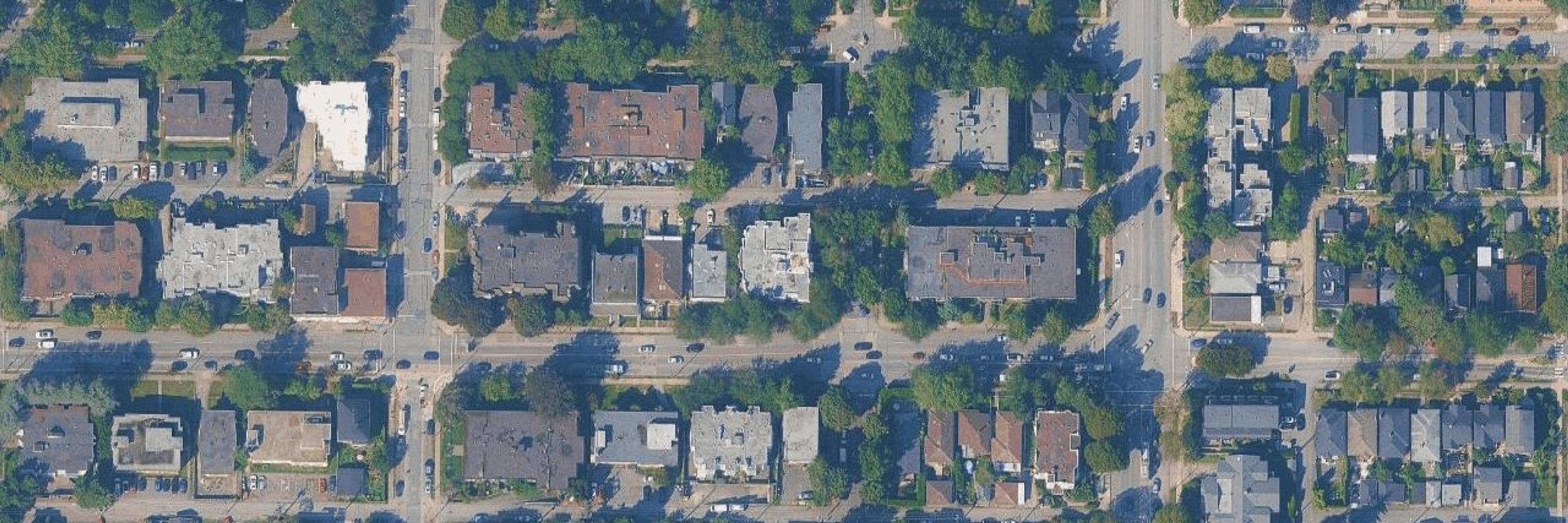 Garden Court aerial view