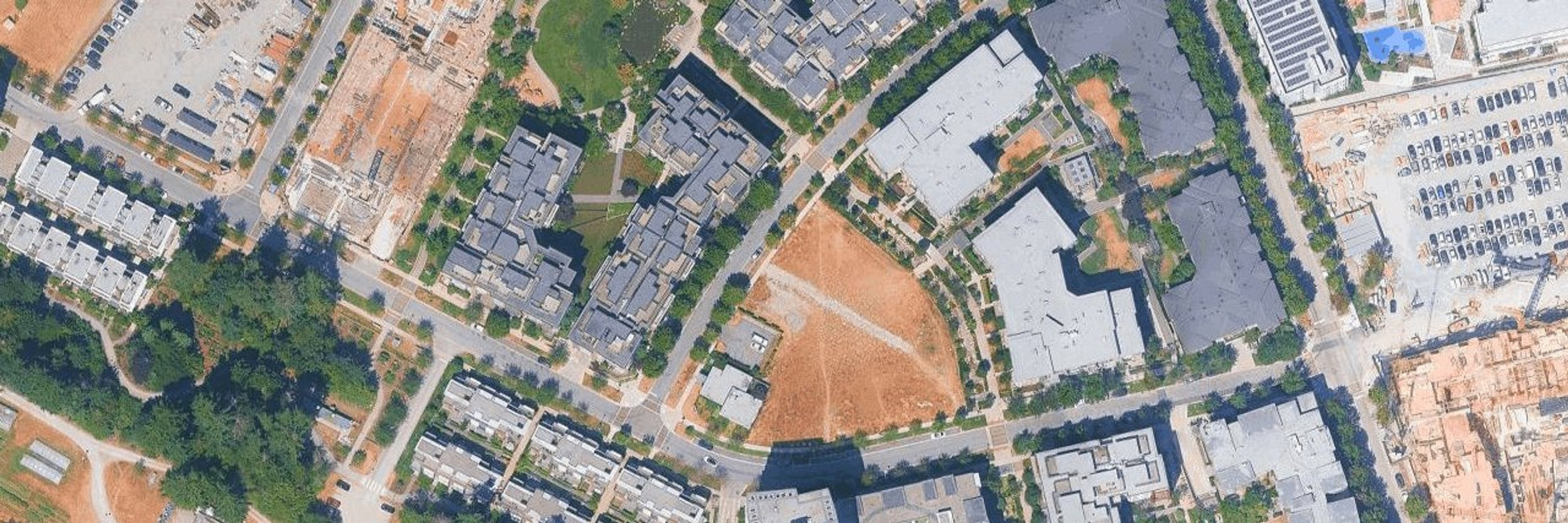 Exeter Hall aerial view