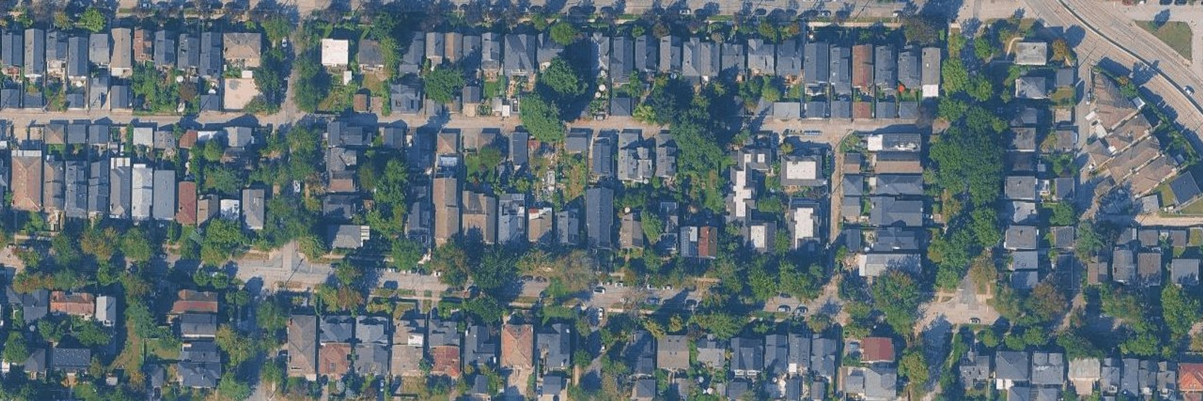 Cedar Cottage aerial view