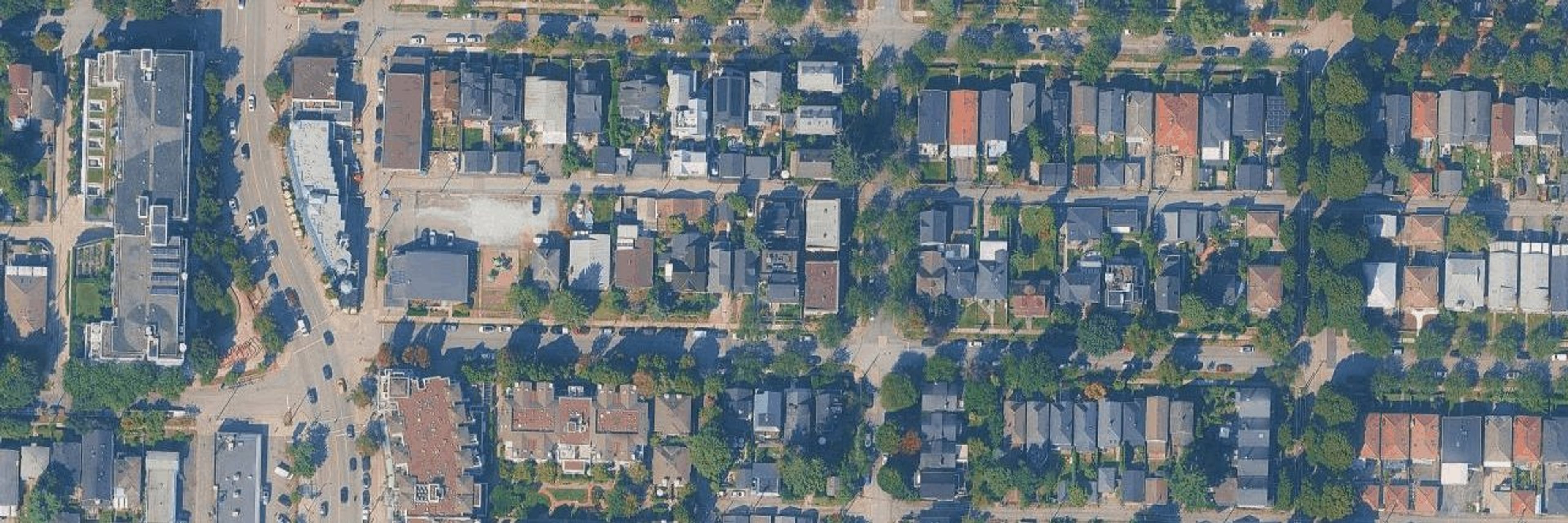 Cedar Cottage aerial view