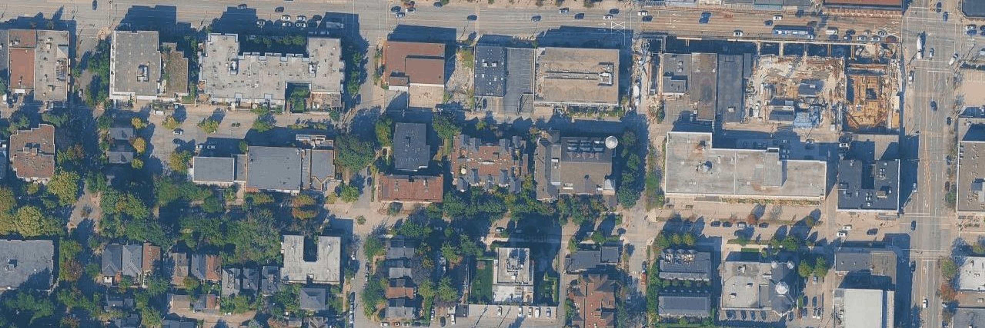 Abbey Lane aerial view