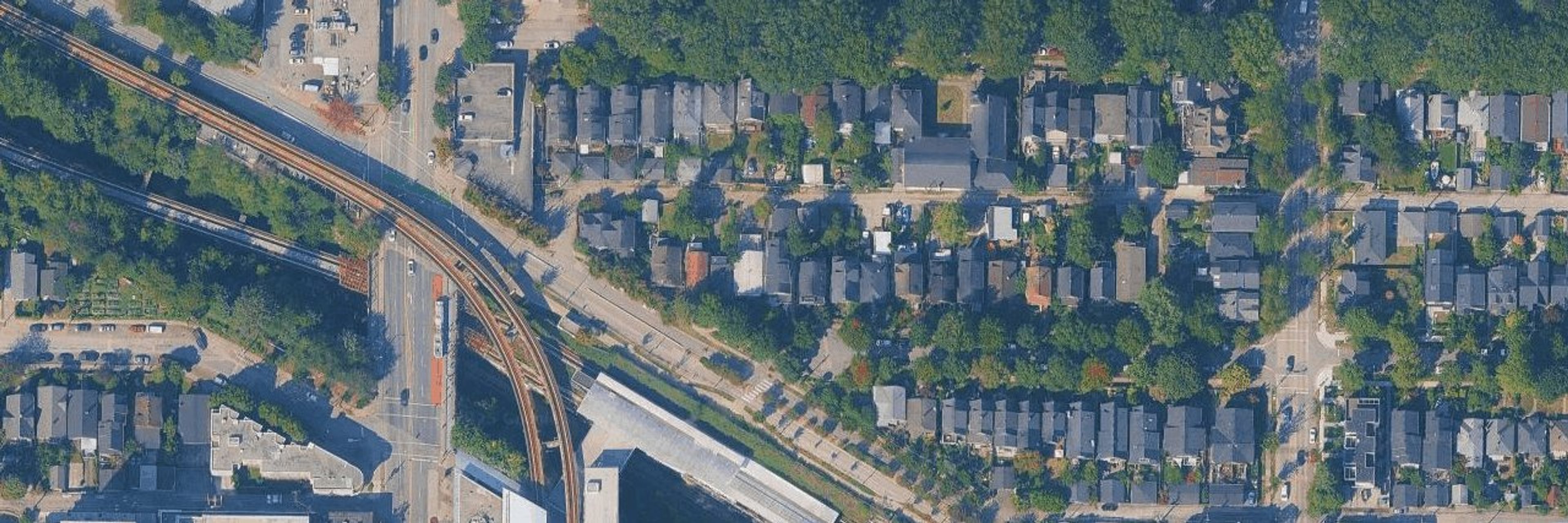 Grandview Woodland aerial view