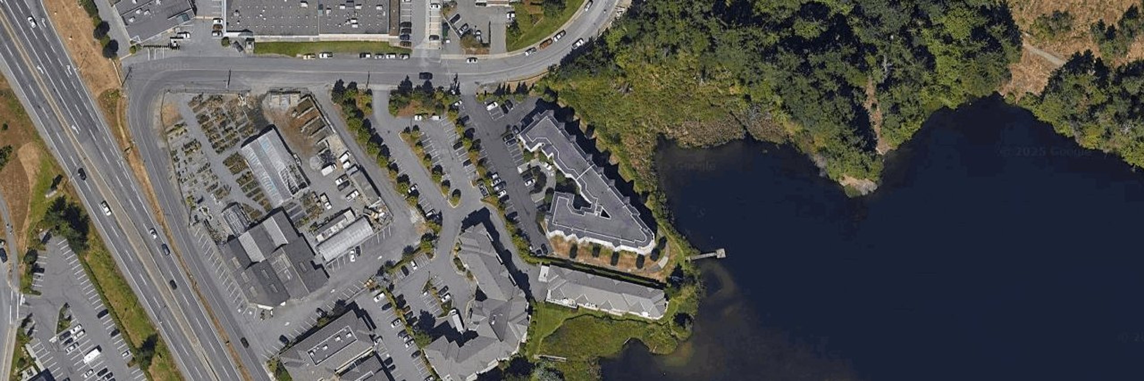 Lakeside Villa aerial view