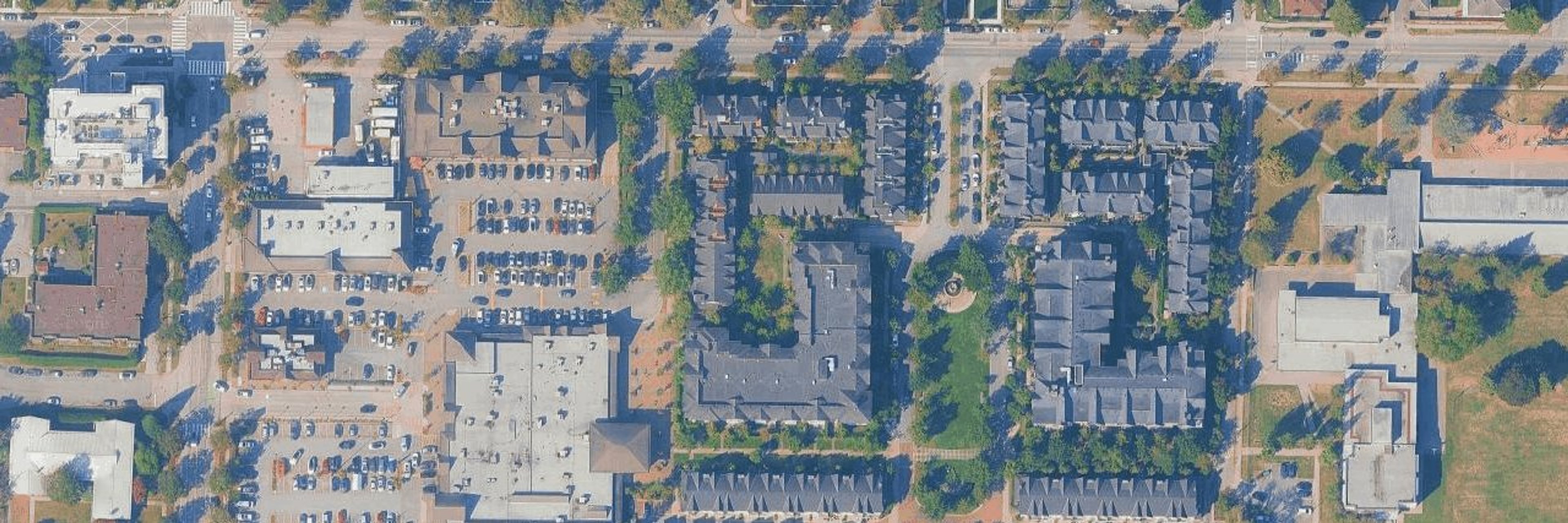 Champlain Village aerial view
