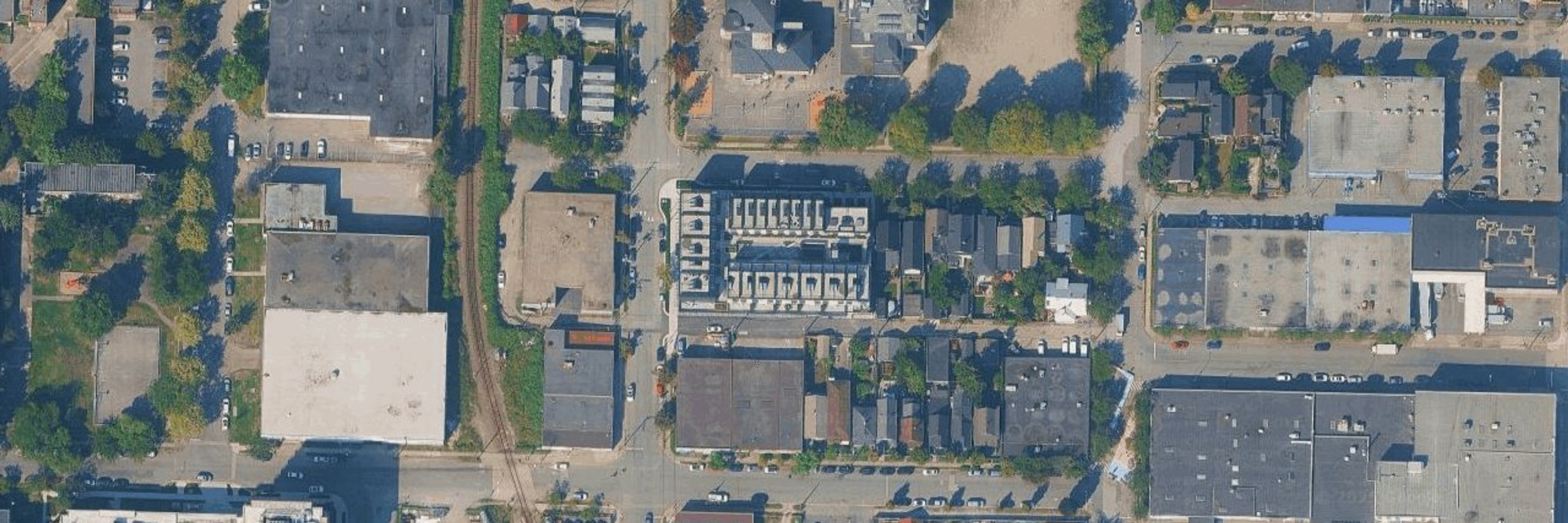 Assembly Strathcona aerial view