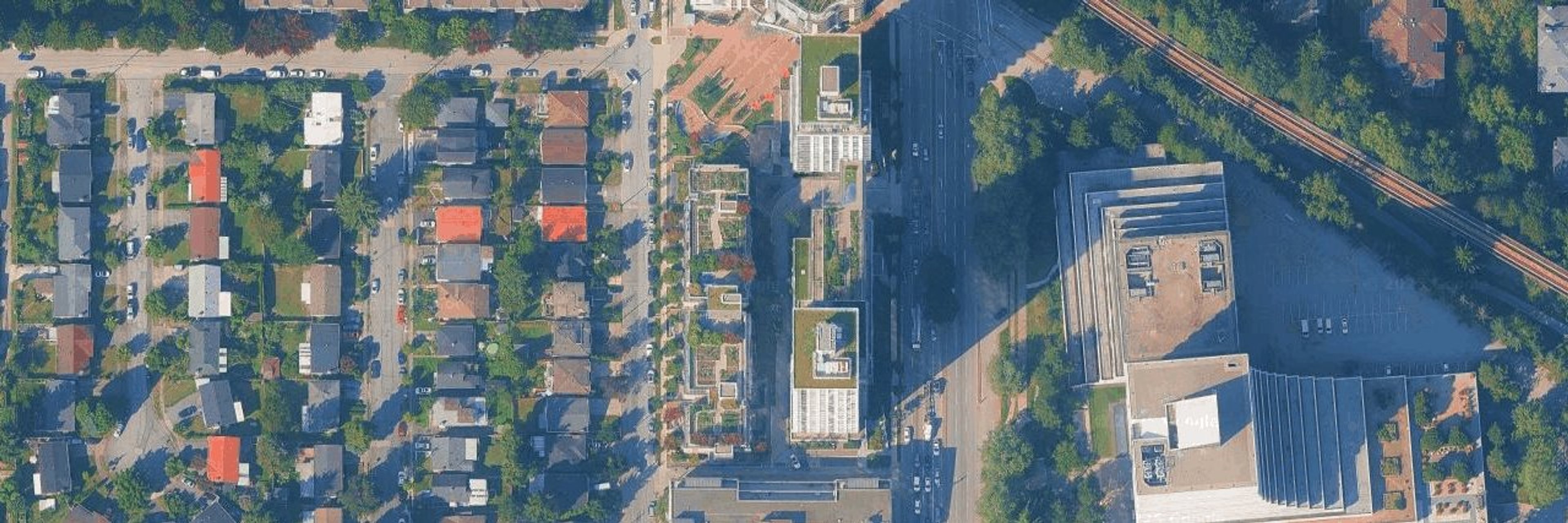 Wall Centre Central Park South aerial view