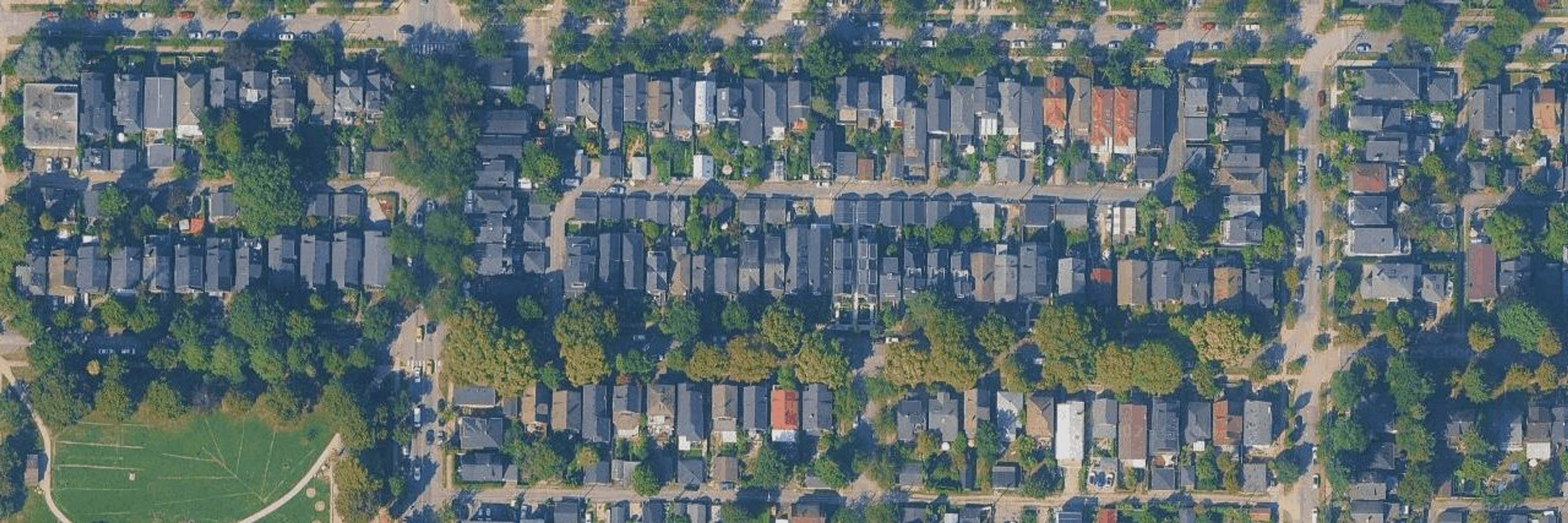 Grandview Woodland aerial view