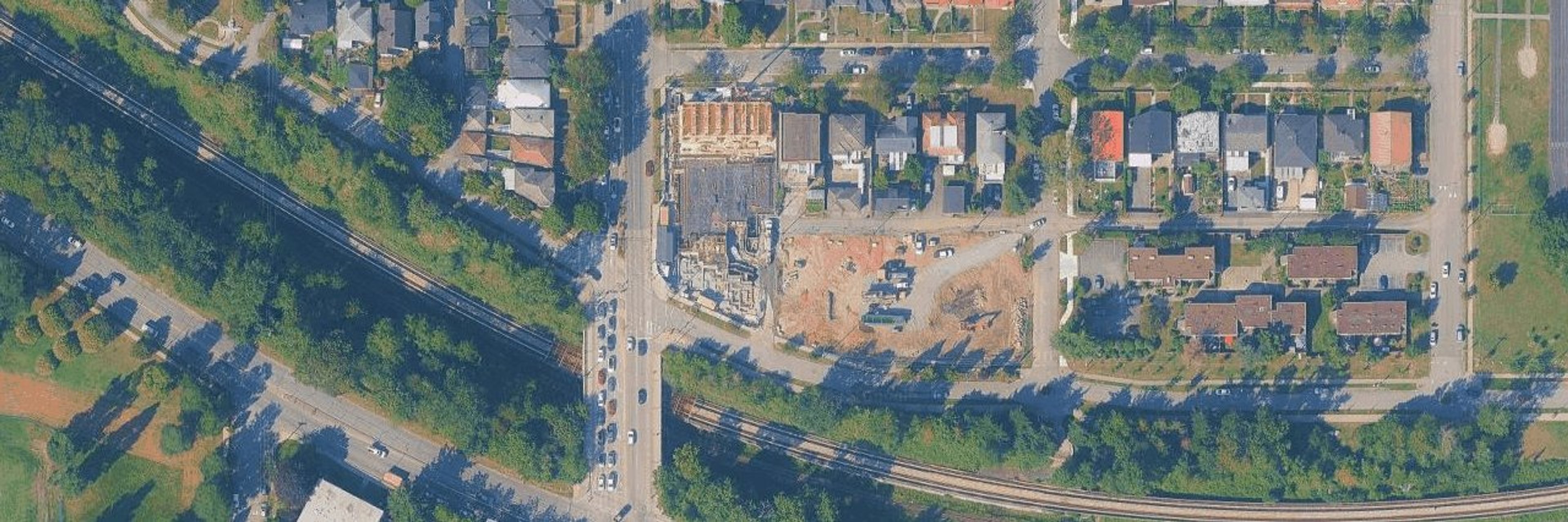 The Cut aerial view