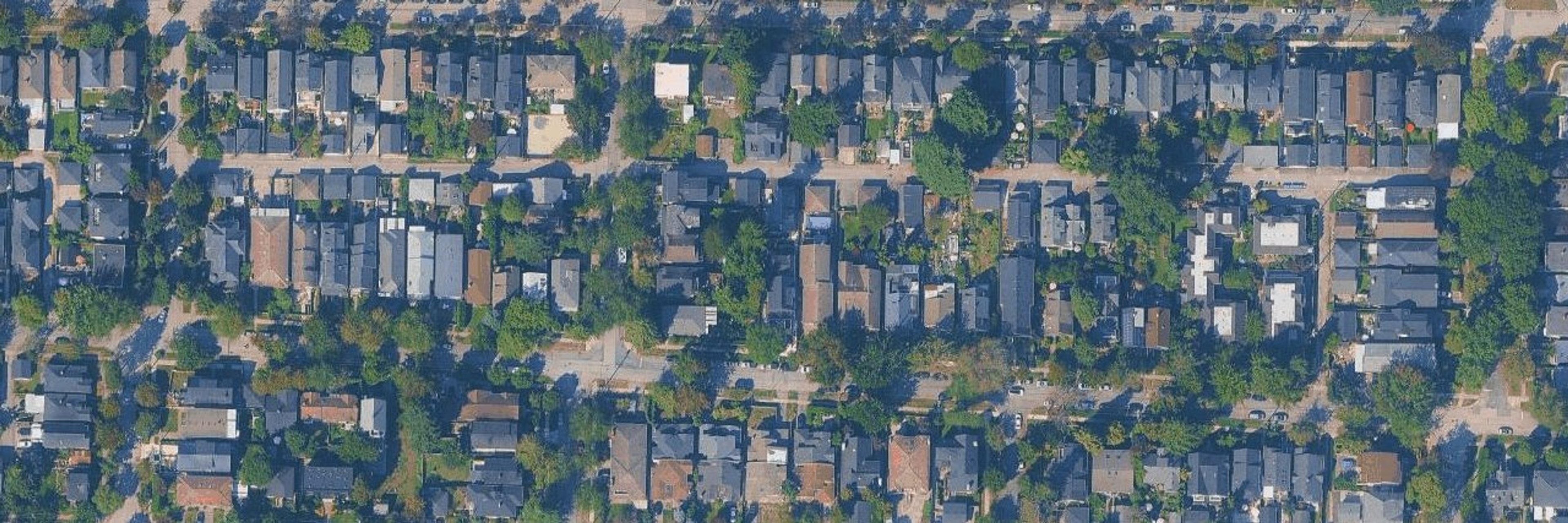 Cedar Cottage aerial view