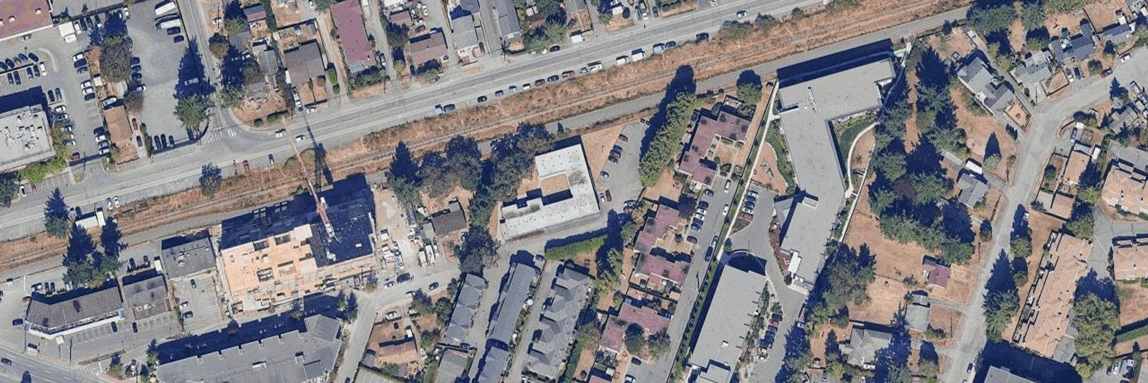 Oak Gate Gardens aerial view