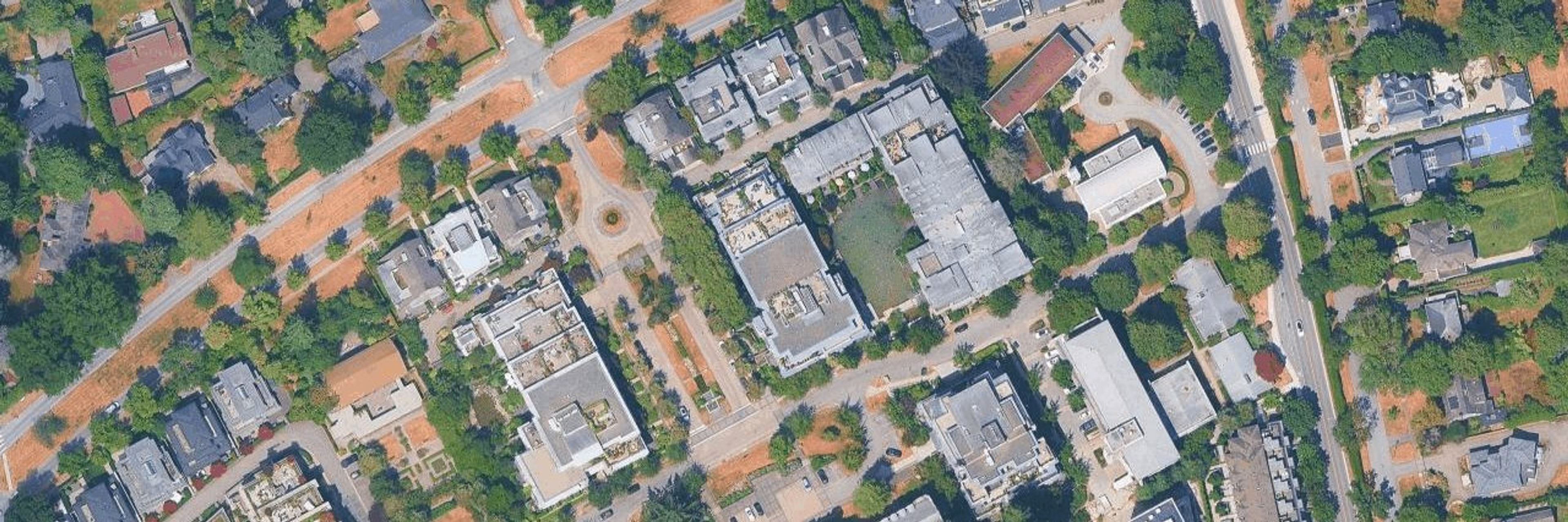 Chancellor Hall aerial view