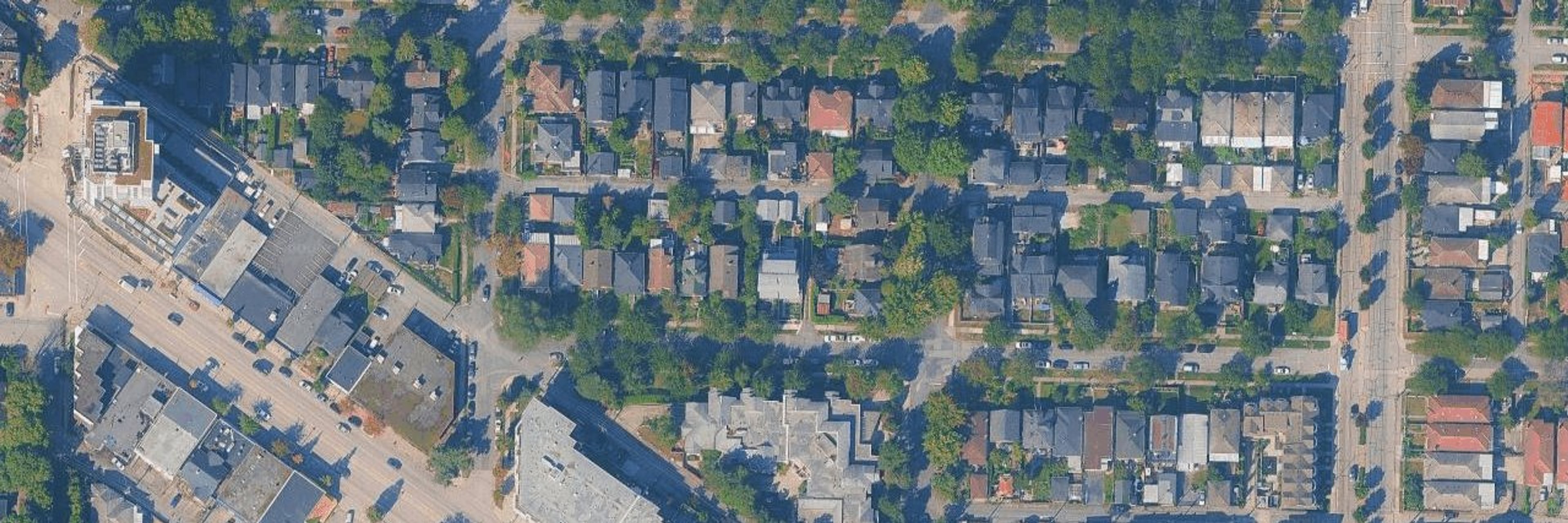 Cedar Cottage aerial view