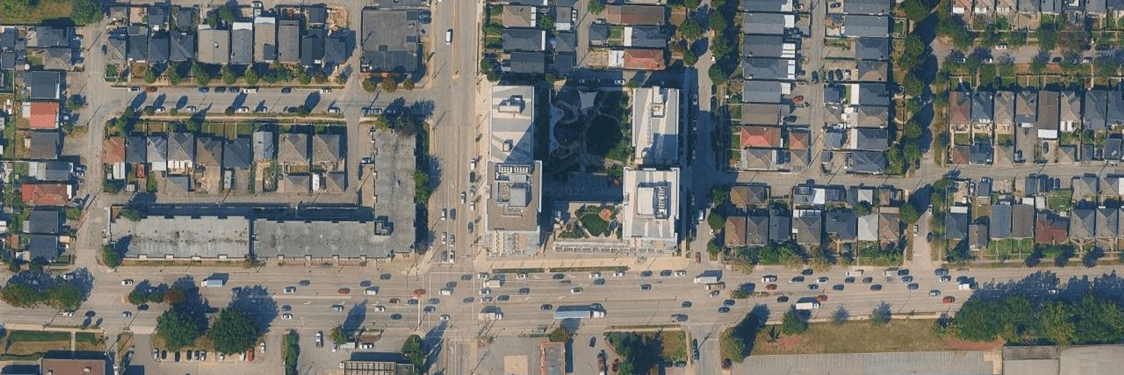 Fraser Commons aerial view