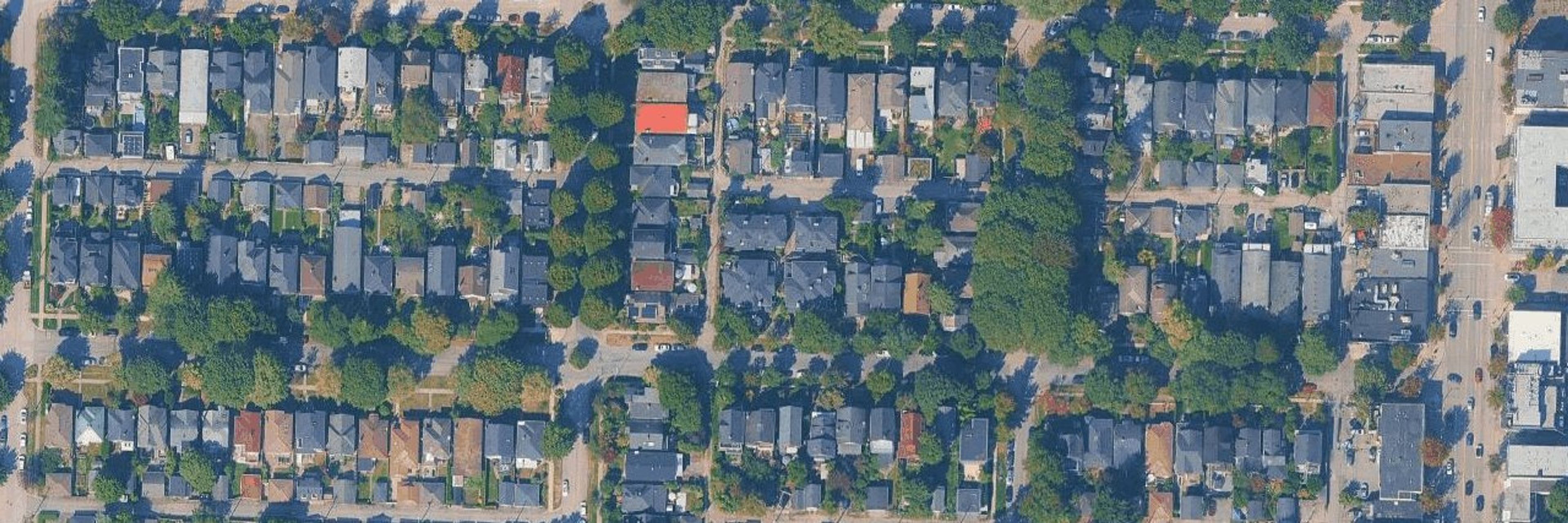 The Hillcrest aerial view