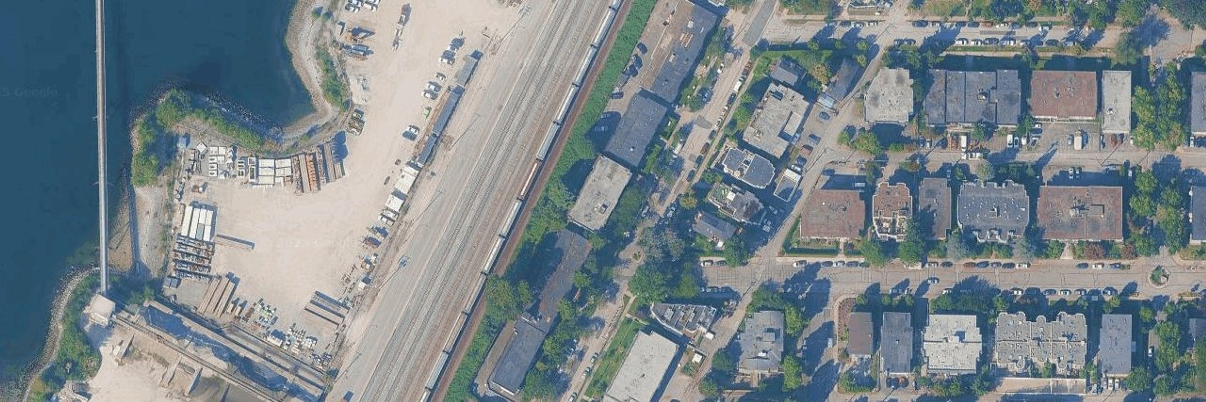 Wall Court aerial view
