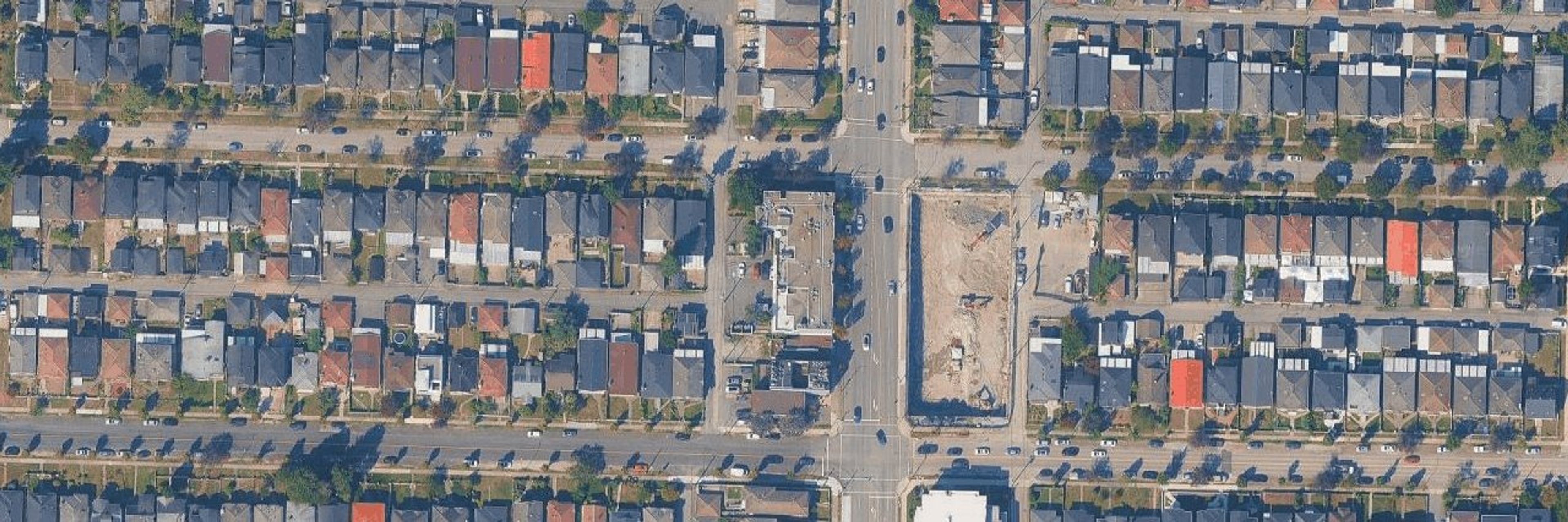 Fraser Plaza aerial view