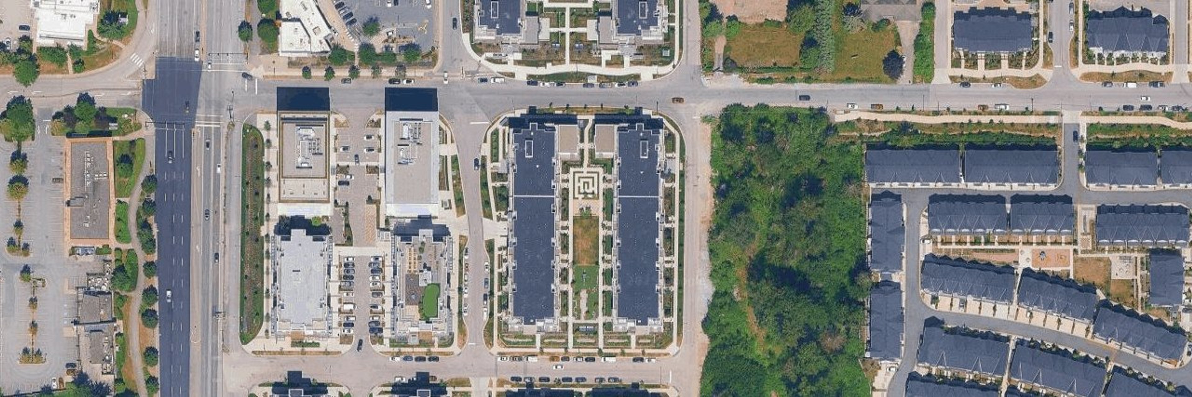 Latimer Village aerial view
