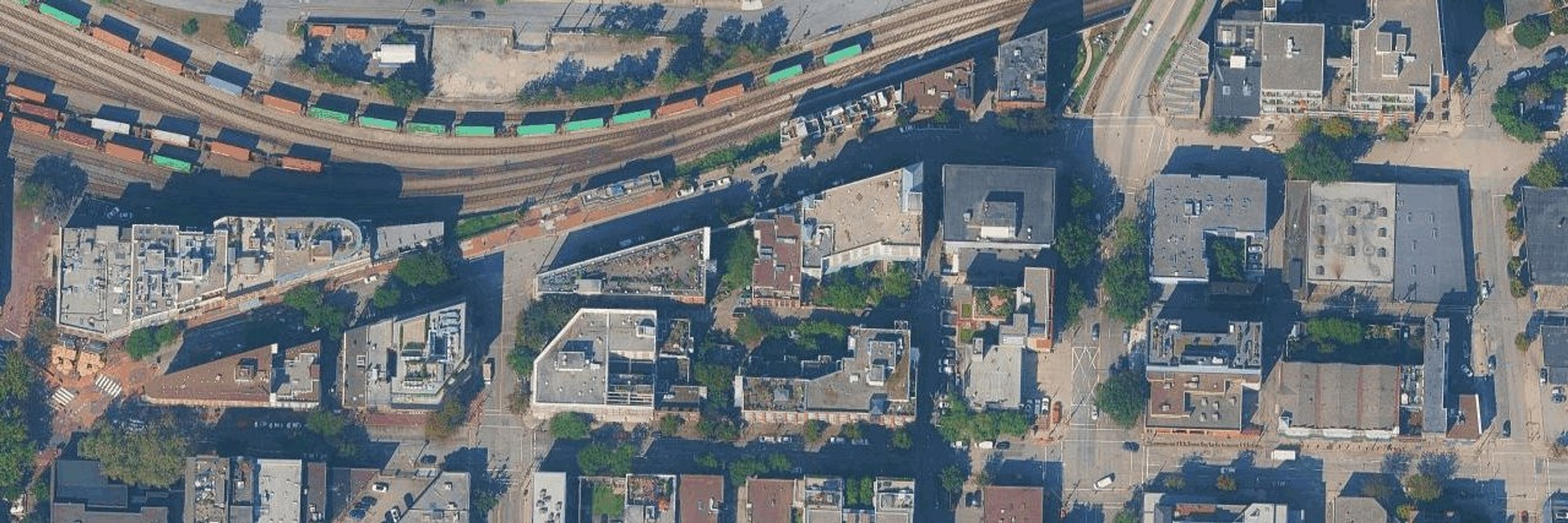 The Mission House aerial view