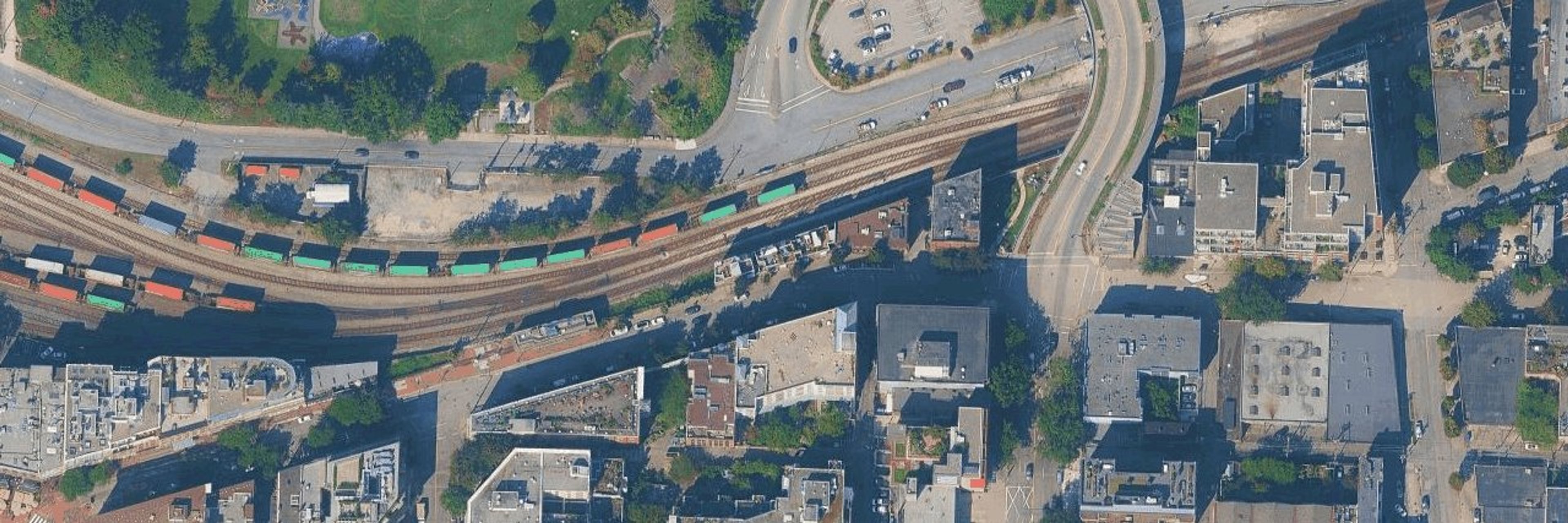 Alexander Row aerial view
