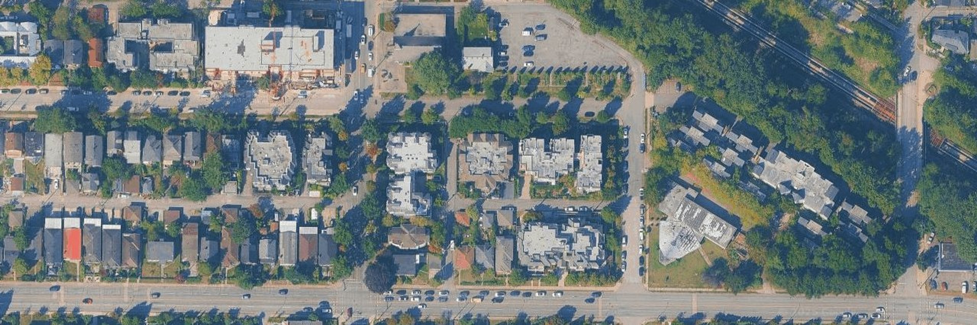 Lakeview Court aerial view