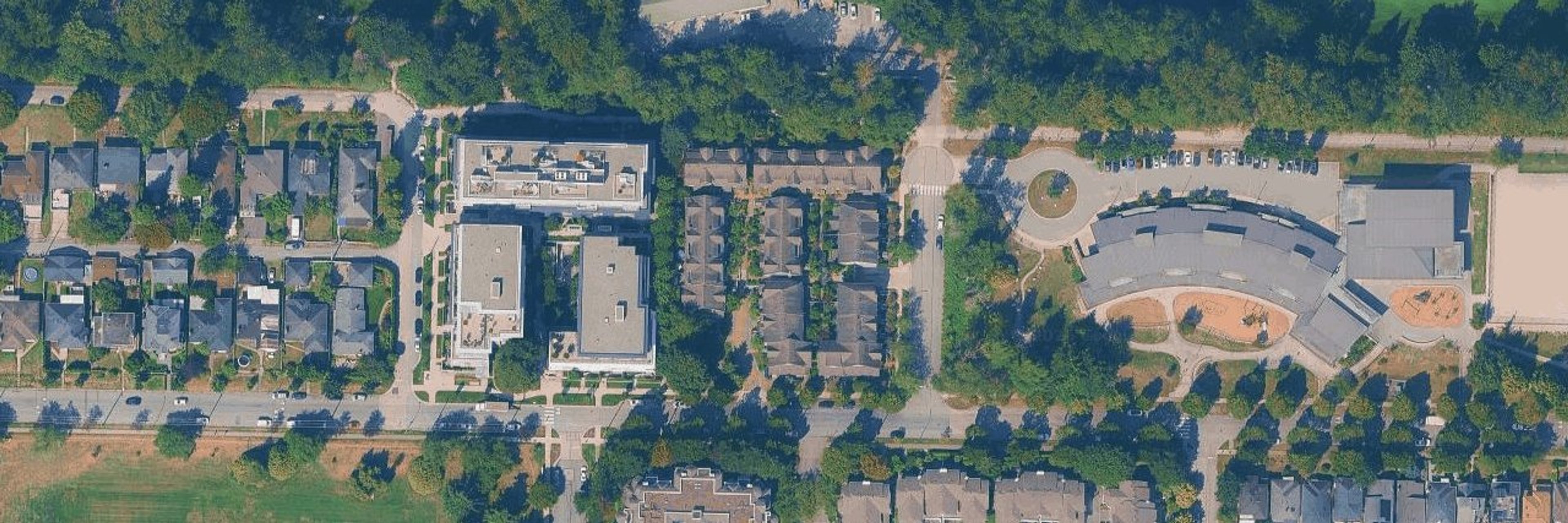 Langara Green aerial view