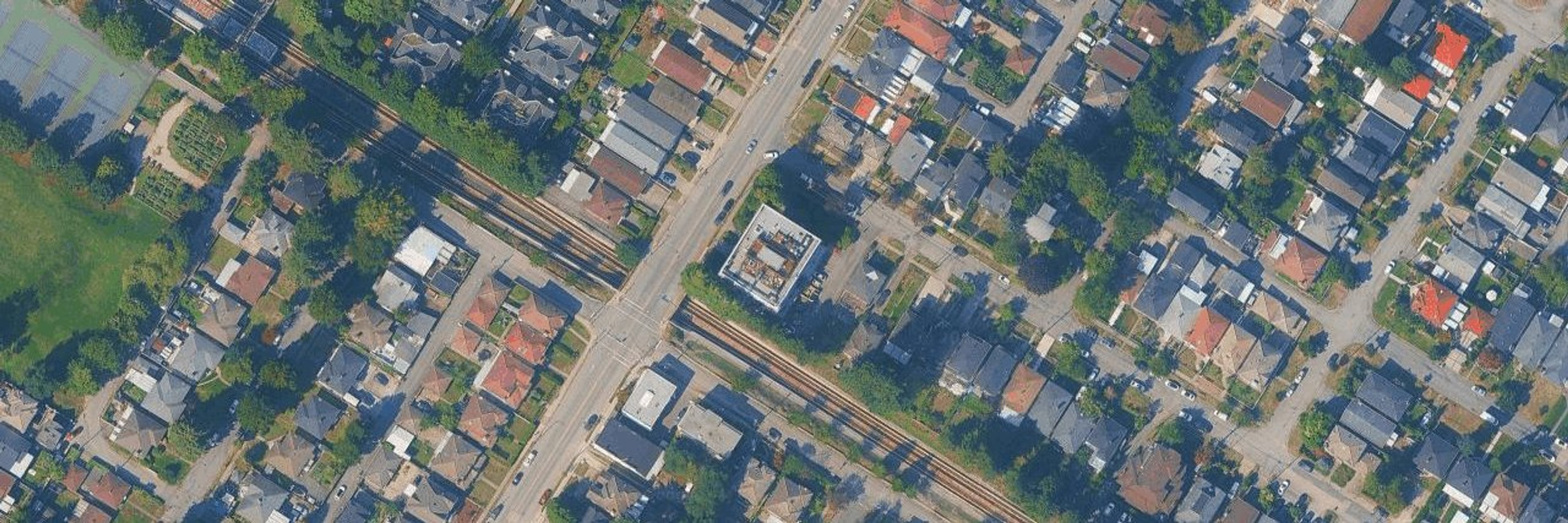 Earles Court aerial view
