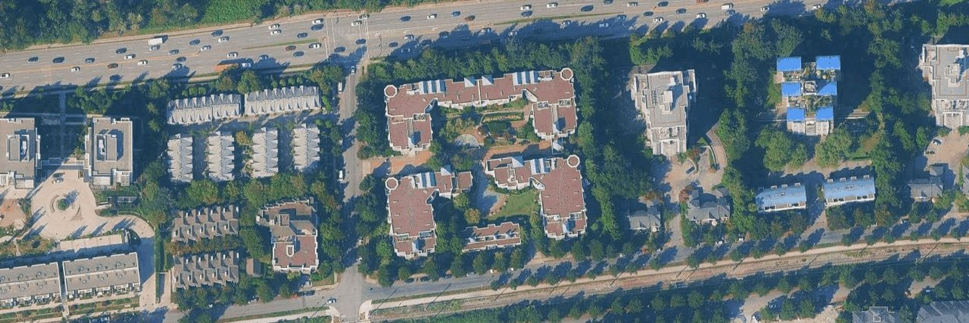 Boardwalk aerial view