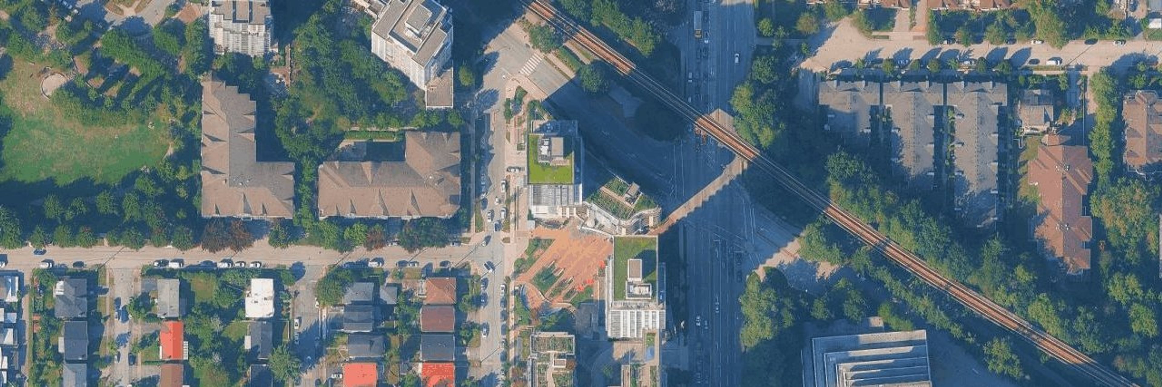 Wall Centre Central Park aerial view