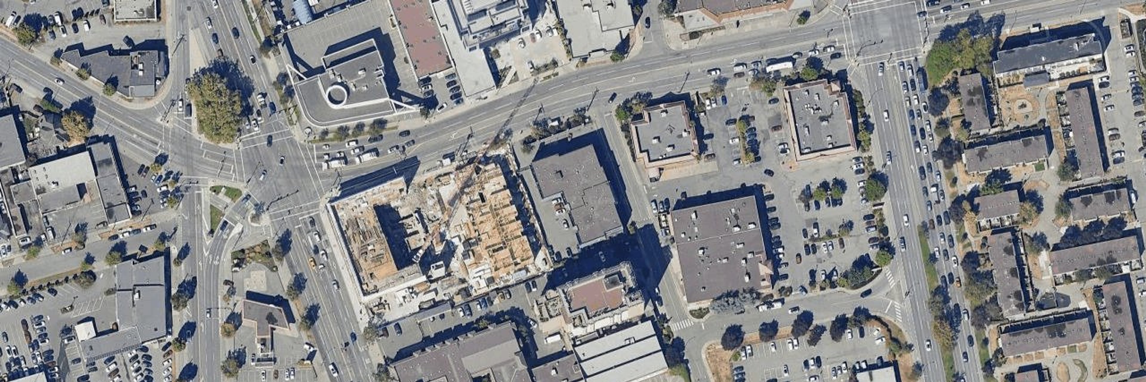 Hillcrest Centre aerial view