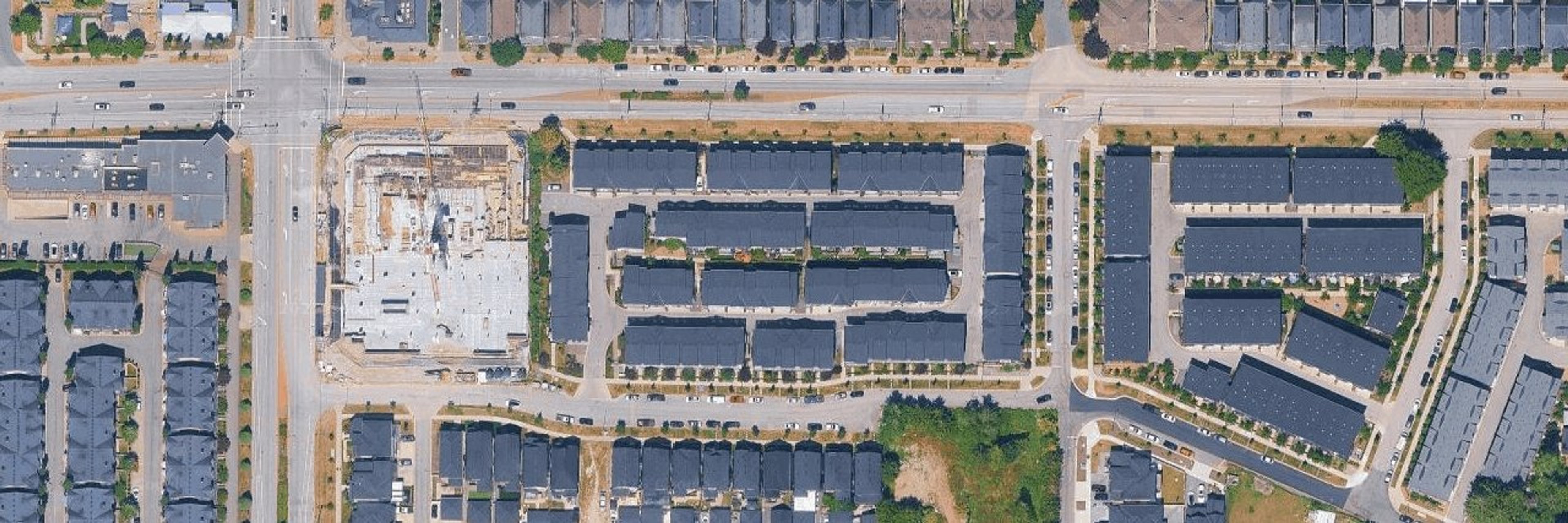 Clayton Street aerial view
