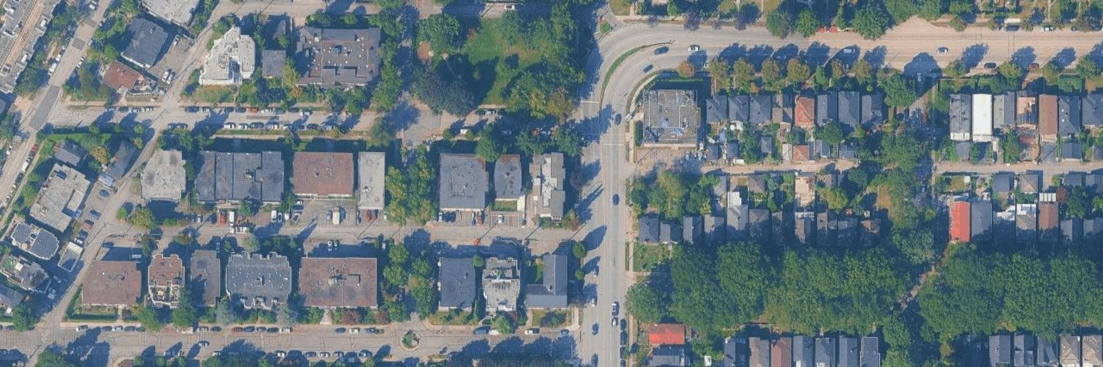 Mcgill Manor aerial view