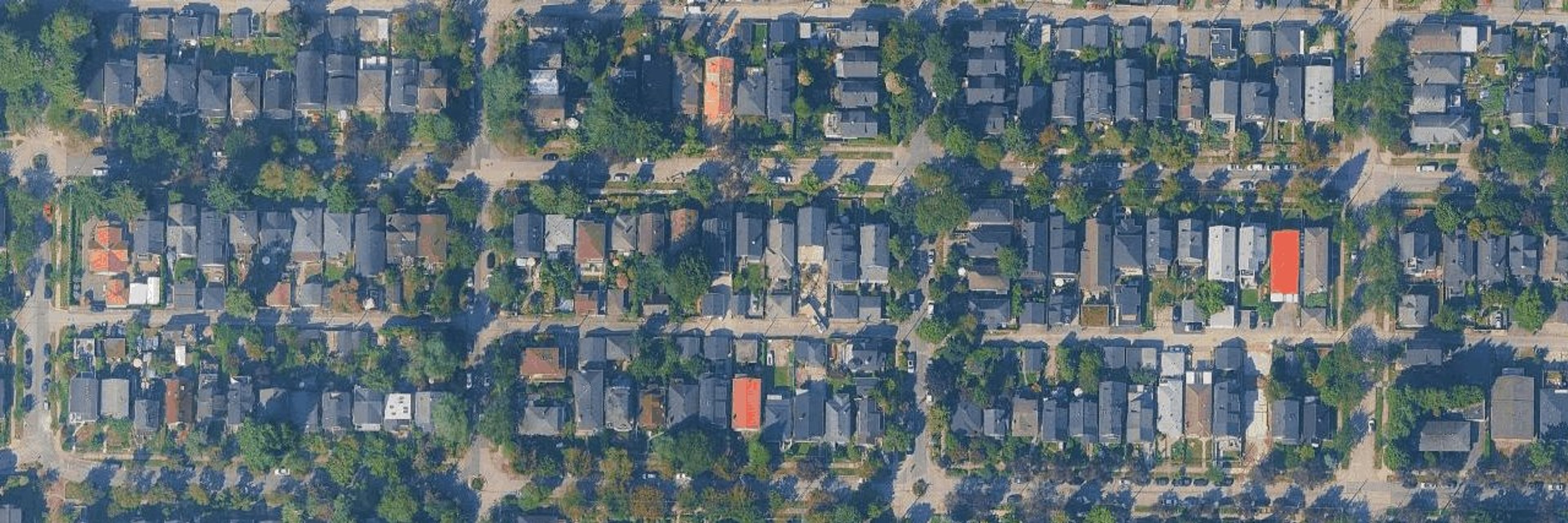 Cedar Cottage aerial view