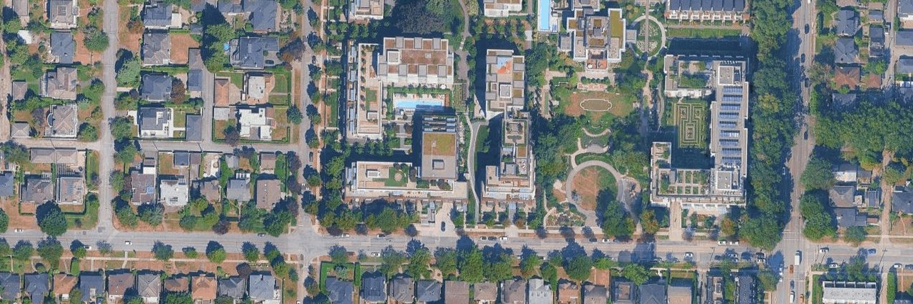 Beverly Wilshire aerial view