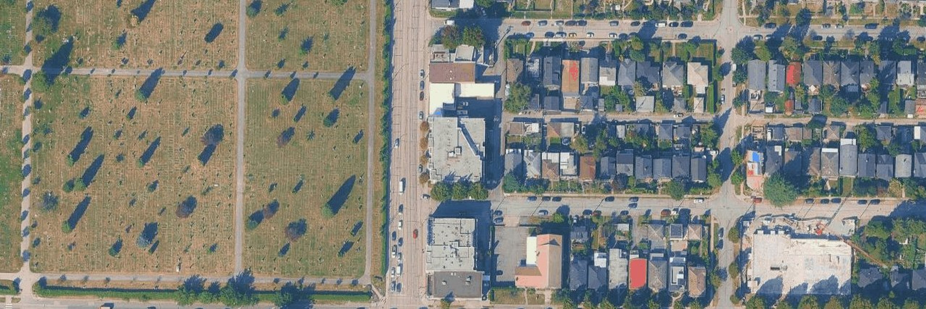 Fraserview Court aerial view